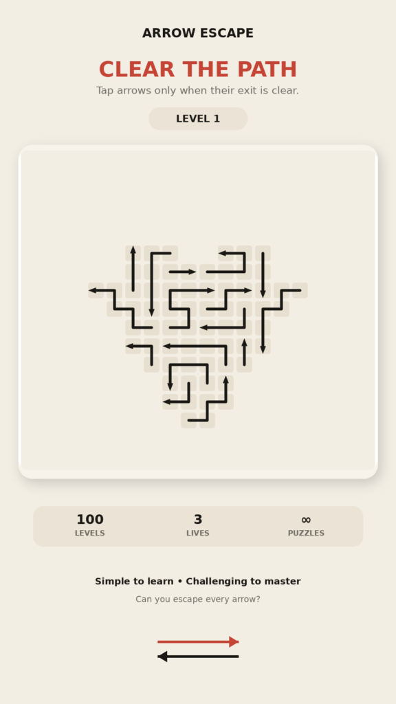 Arrow puzzle escape game online