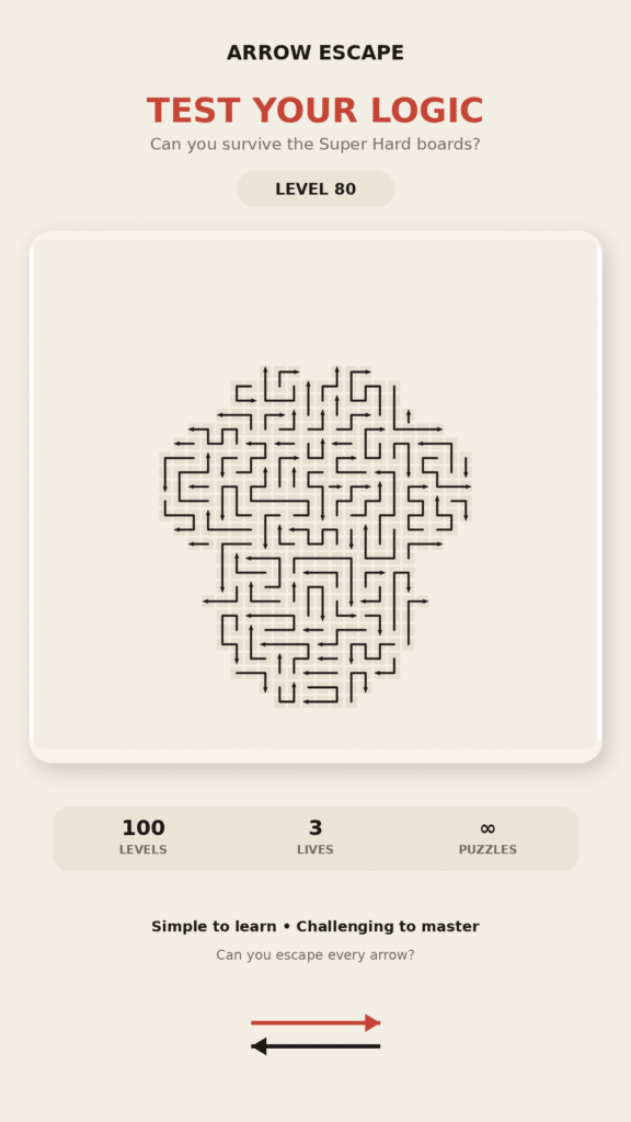 play online arrow escape puzzle